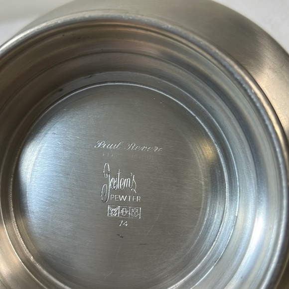 Paul Revere Pewter decorative bowl from Josten’s - Picture 4 of 5